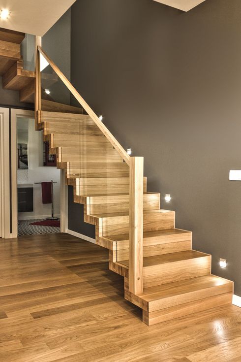 Faltwerktreppe aus natürliche Eichenholz